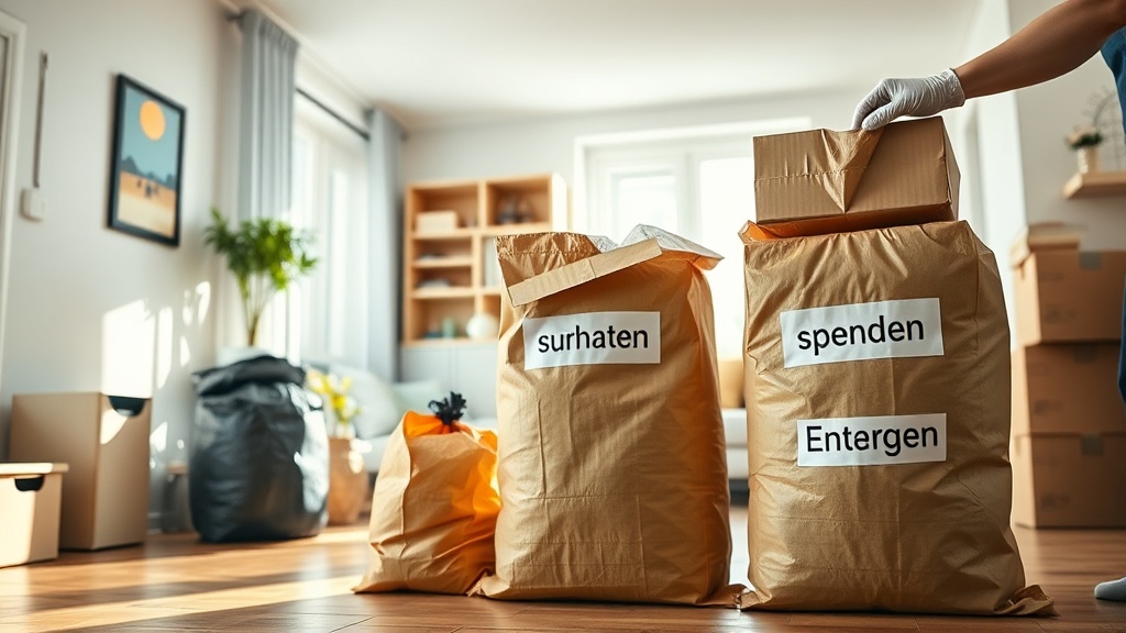 Wohnung entrümpeln in 30 Tagen: Plan pro Raum, Verkaufen, Spenden und Entsorgungskosten