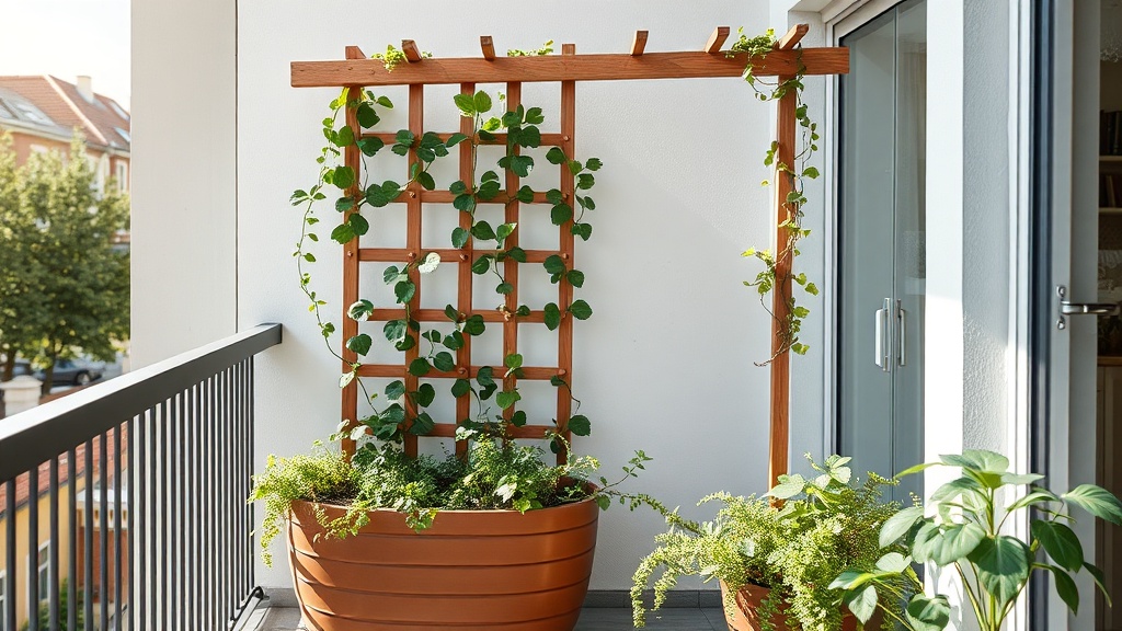 Balkon-Sichtschutz ohne Bohren: Balkonbespannung, Klemm-Seitenmarkise und freistehendes Rankgitter im Kostenvergleich