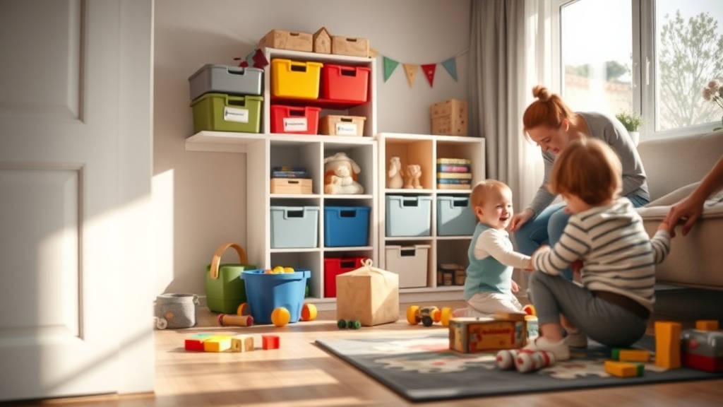 Spielecke im Wohnzimmer einrichten: Stauraum, Bodenbelag und Aufräumroutine auf 2 bis 4 m²